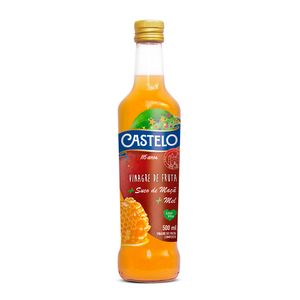 Vinagre de Maçã com Suco de Maçã e Mel 100% Natural Castelo 500 ml