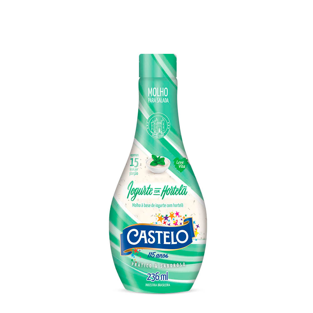 Molho para Salada Iogurte com Hortelã Castelo 236ml