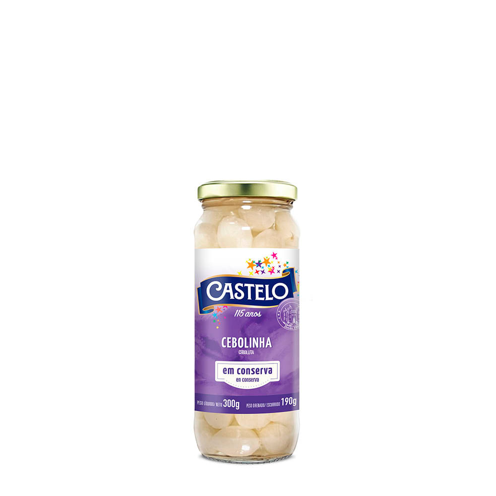 Cebolinha Em Conserva Castelo 190g