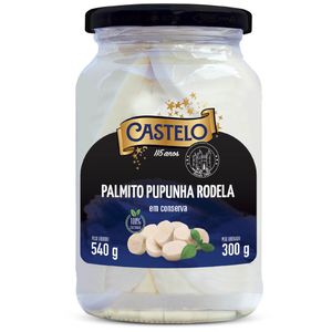 Palmito Pupunha Rodela Castelo 300g